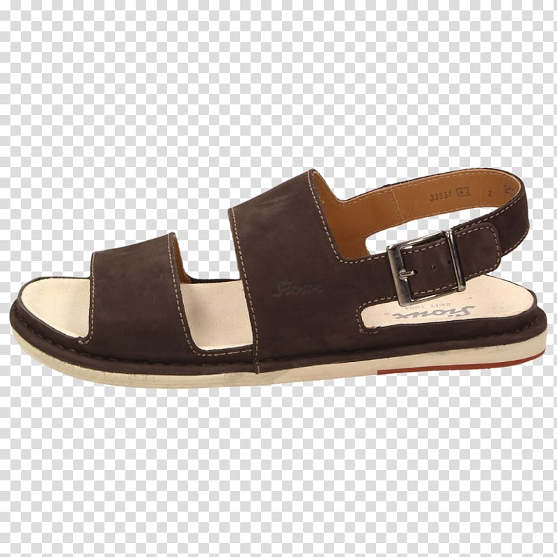Sandal Shoe Slide Leather Brown, men\'s shoes transparent background PNG clipart