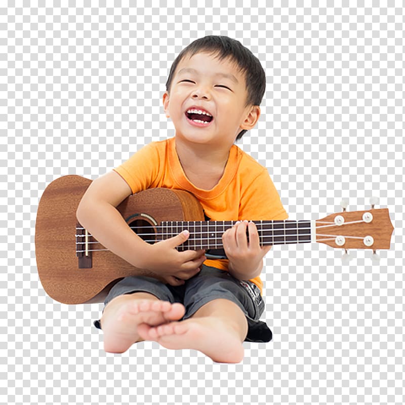 Playing the Guitar Music education Music school, Little People transparent background PNG clipart