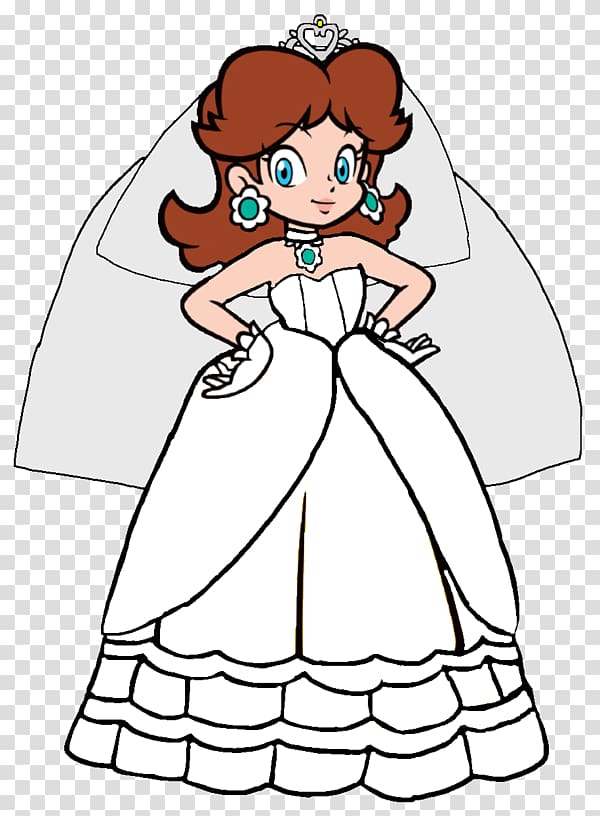 Princess Daisy Dress Mario Bros. Princess Peach Nintendo, dress transparent background PNG clipart