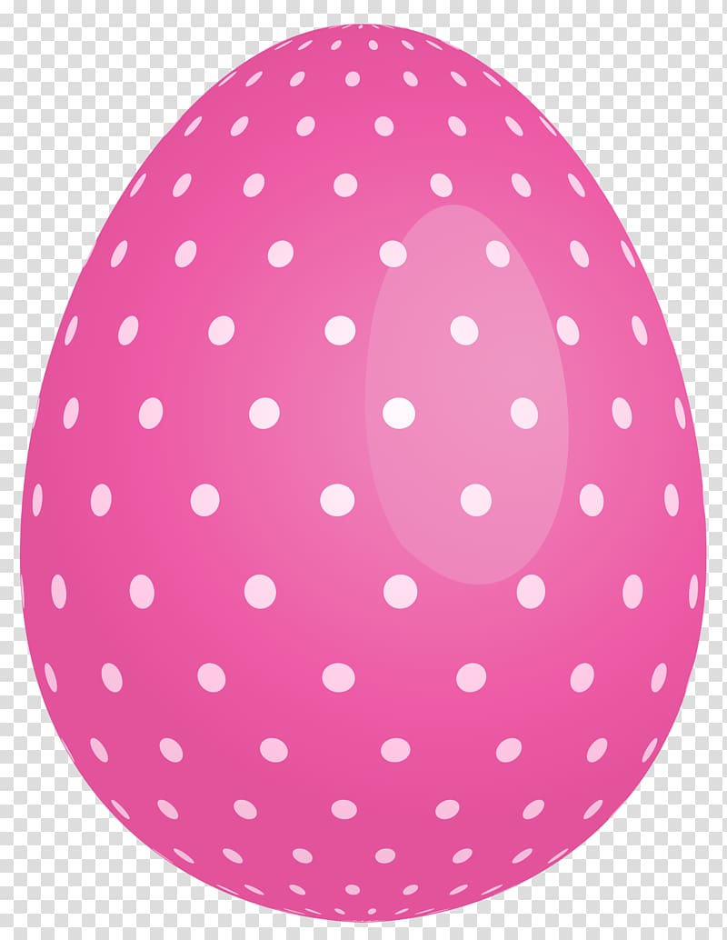 polka-dot egg , Easter Bunny Easter egg , Pink Dotted Easter Egg transparent background PNG clipart