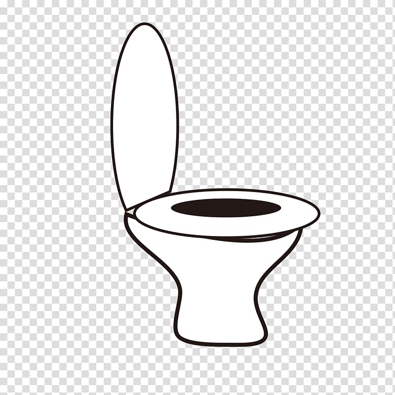 Toilet seat, Hand-painted toilet transparent background PNG clipart
