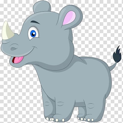 Rhinoceros Baby Rhinos Drawing , Cartoon Rhino transparent background PNG clipart