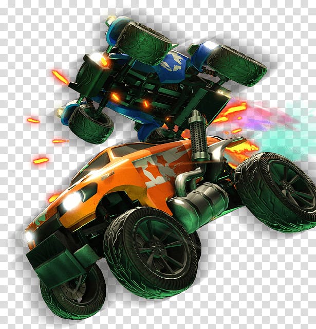 orange and blue monster trucks art, Rocket League Thumbnail Video game Psyonix, rocket league transparent background PNG clipart