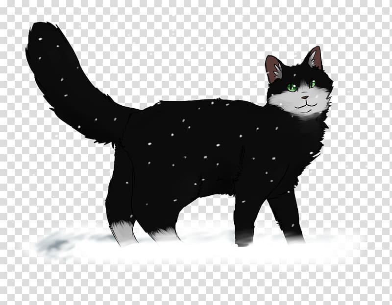 Manx cat Black cat American Wirehair Kitten Domestic short-haired cat, Winter Wonderland transparent background PNG clipart