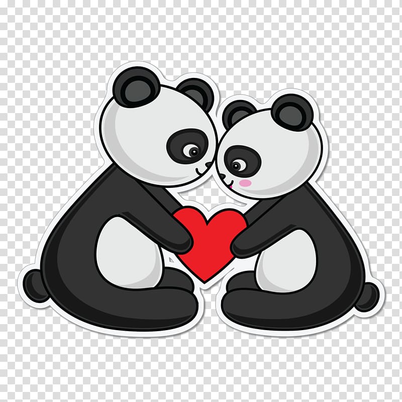 Giant panda Love , others transparent background PNG clipart