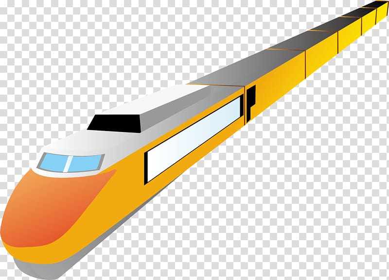 Guangzhouu2013Kowloon Through Train Rail transport High-speed rail, Hand-painted train transparent background PNG clipart
