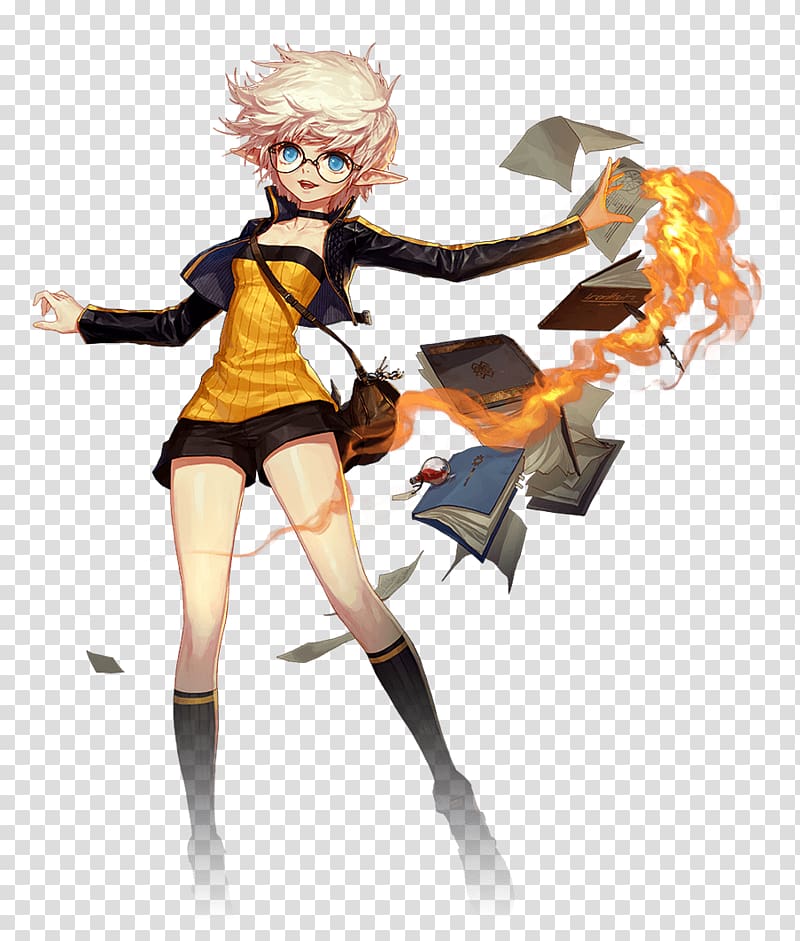 Dungeon Fighter Online Elsword Anime Character, Anime transparent background PNG clipart