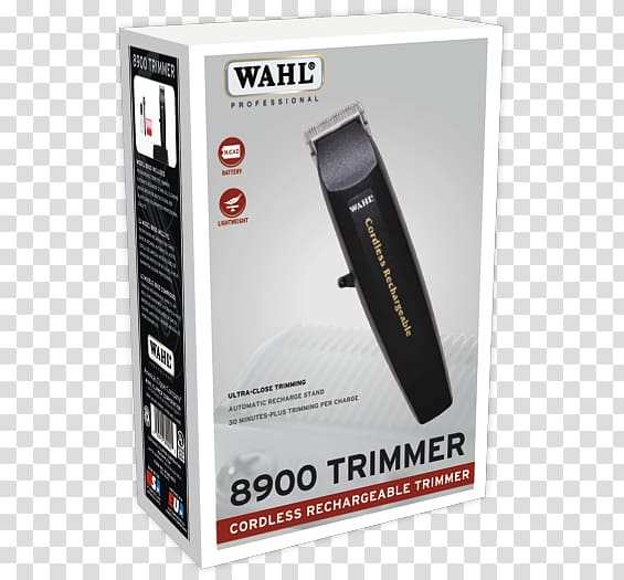 Hair clipper Wahl Clipper Cordless Wahl Professional 8900 Rechargeable battery, Hair trimmer transparent background PNG clipart