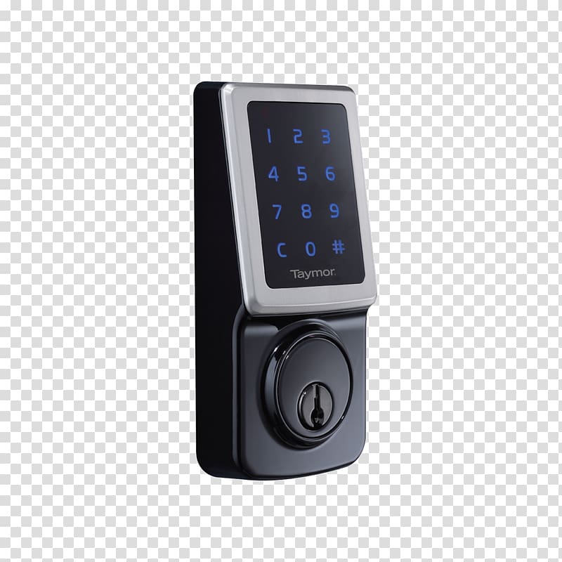 Electronic lock Door Dead bolt Combination lock, Electronic Lock transparent background PNG clipart