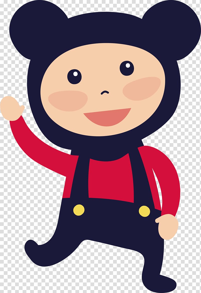 bear dress up Child , Cute bear dress up transparent background PNG clipart