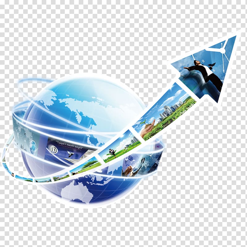 blue arrow head, Economy Industry Manufacturing, Global economy transparent background PNG clipart