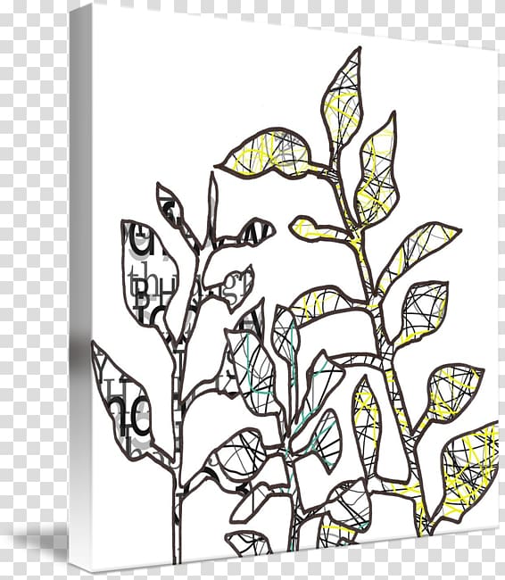 Floral design Art Gallery wrap, botanical drawing transparent background PNG clipart