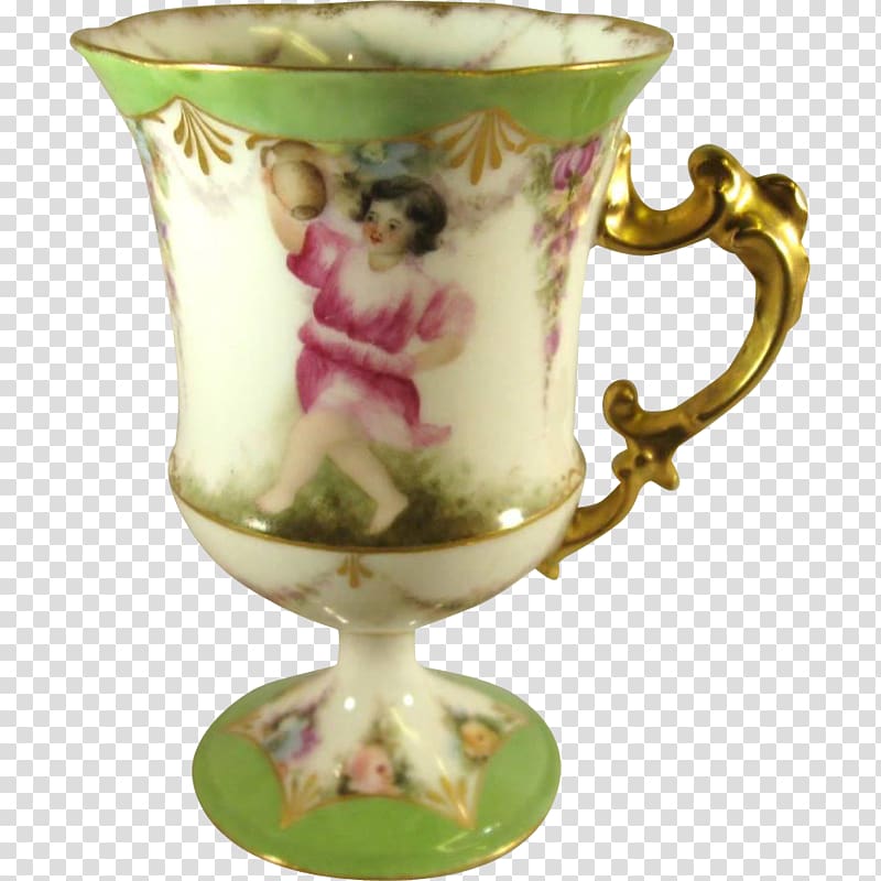 Capodimonte porcelain Coffee cup Doccia porcelain China painting, vase transparent background PNG clipart