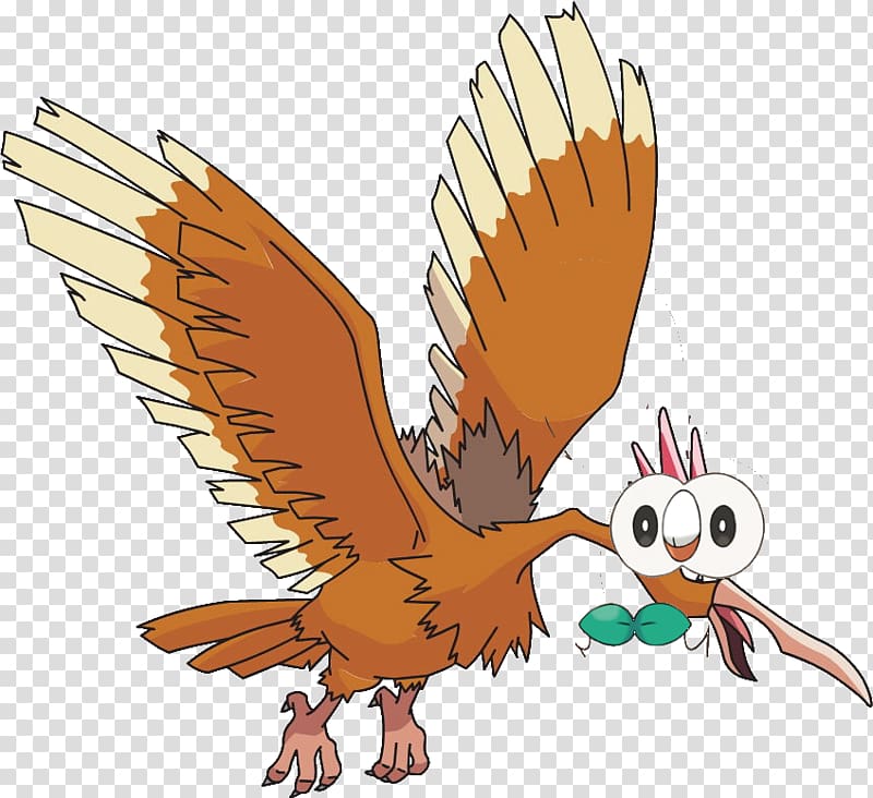 Fearow Spearow Pikachu Normal Pidgeot, pikachu transparent background PNG clipart