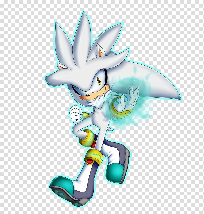 Silver the Hedgehog Sonic the Hedgehog Sonic Riders Sonic Free Riders Art, silver transparent background PNG clipart