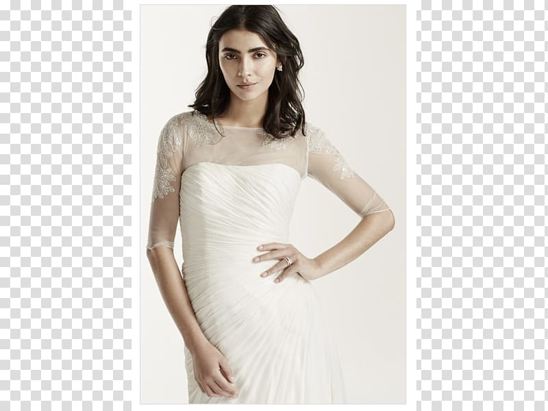 Wedding dress Gown David's Bridal Sleeve, dress transparent background PNG clipart