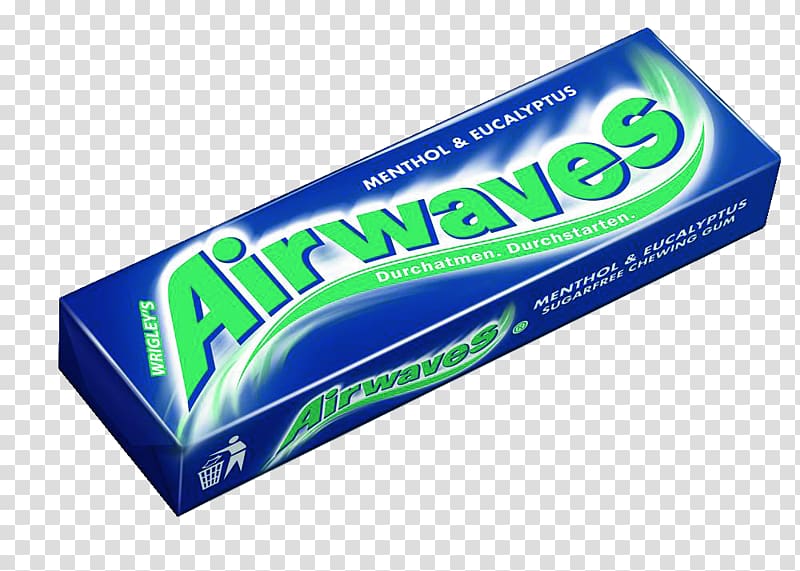 Chewing gum Airwaves Wrigley Company Menthol Blackcurrant, eucalyptus transparent background PNG clipart