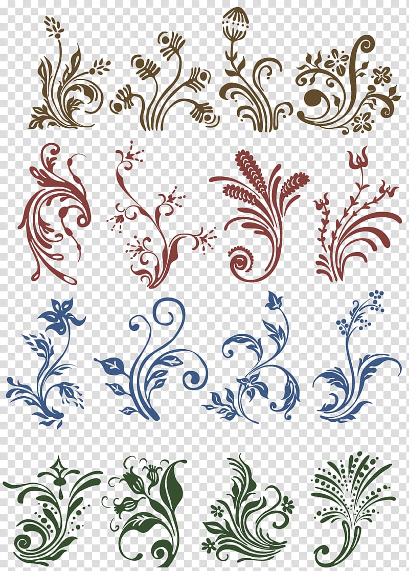Floral design Flower , european-style shading pattern transparent background PNG clipart