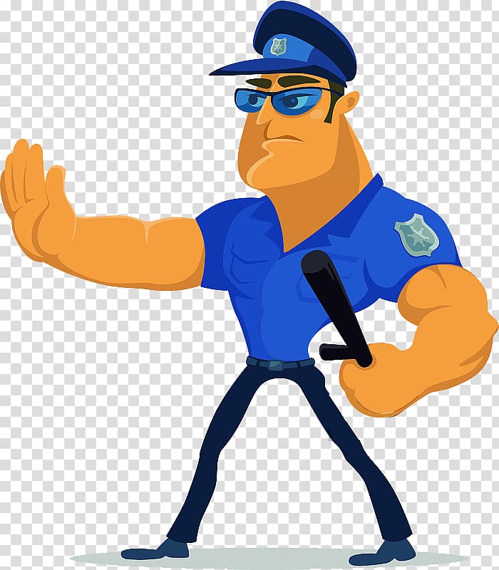 Police officer Security guard Illustration, Traffic police patrol process gesture command transparent background PNG clipart