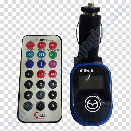 Car FM transmitter MP3 player FM broadcasting Wireless, car transparent background PNG clipart