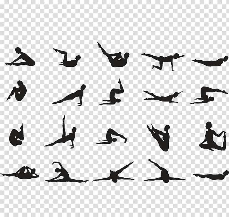 Pilates + Yoga Exercise Posture Stretching, Yoga transparent background PNG clipart