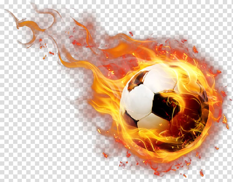 High Efficiency Video Coding, Fire Football transparent background PNG clipart