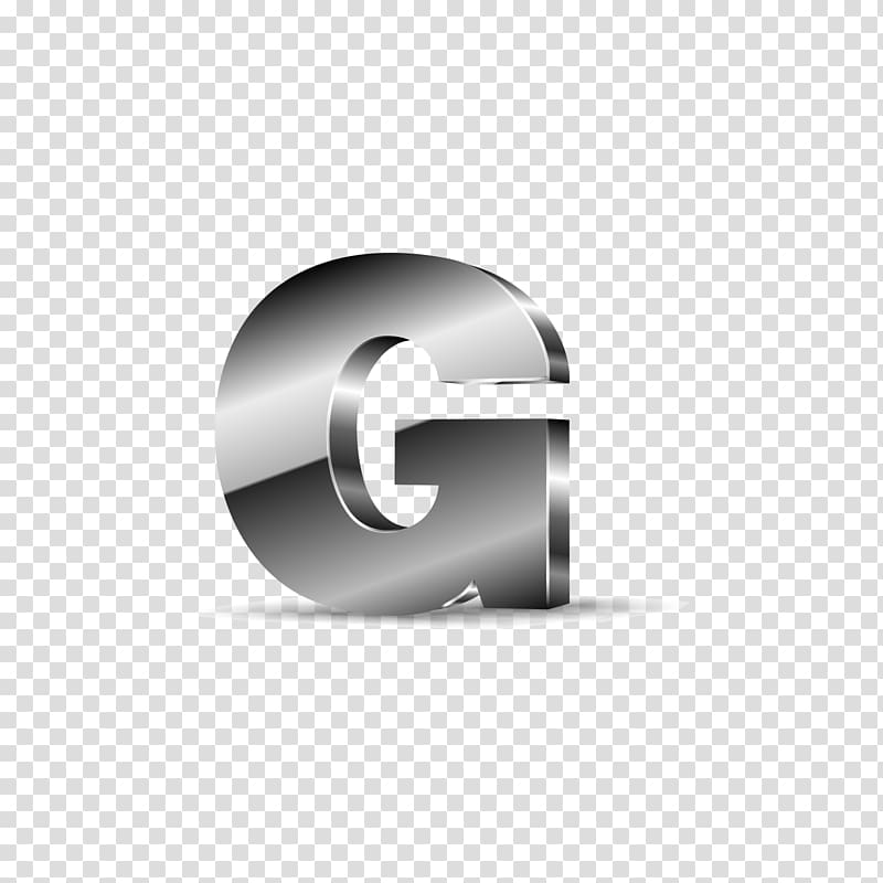 silver G logo, Letter G, Silver black letters G transparent background PNG clipart