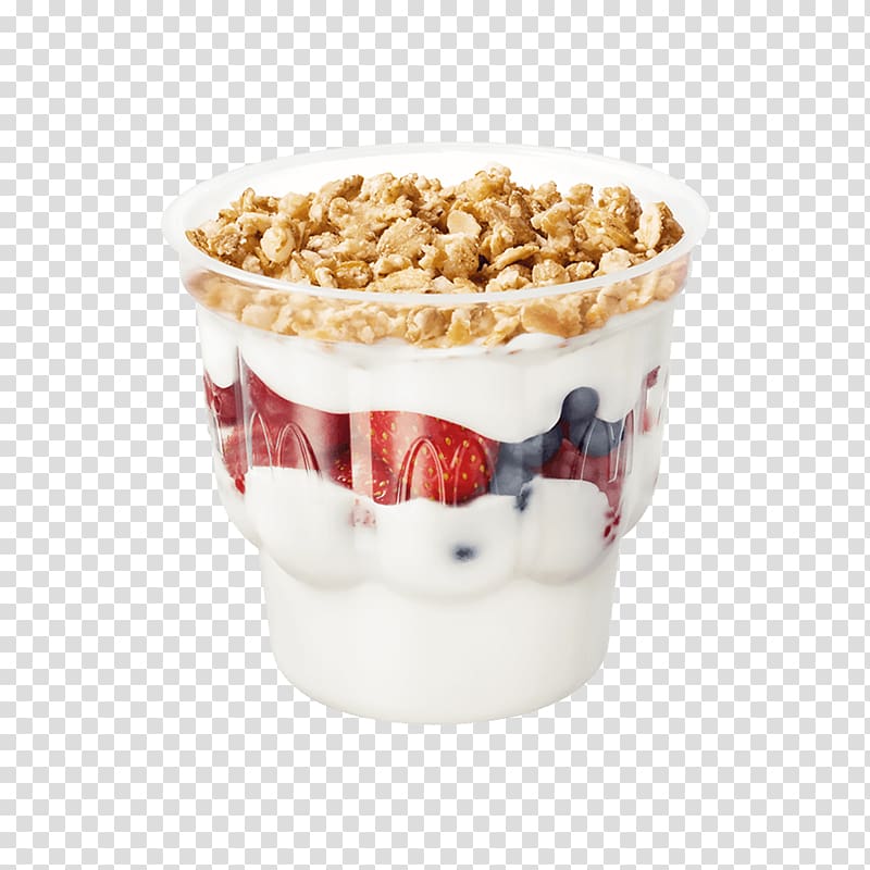 Parfait Muesli Dessert Food McDonald\'s, musli transparent background PNG clipart