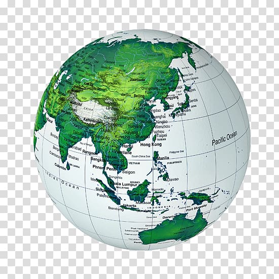 Asia Globe World map World map, Earth Model transparent background PNG clipart