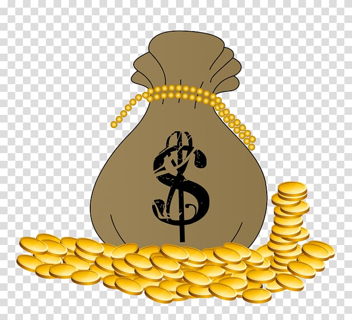 Money bag Coin Gold , money bag transparent background PNG clipart