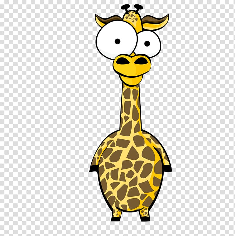 Northern giraffe Cartoon, Cartoon animal giraffe transparent background PNG clipart
