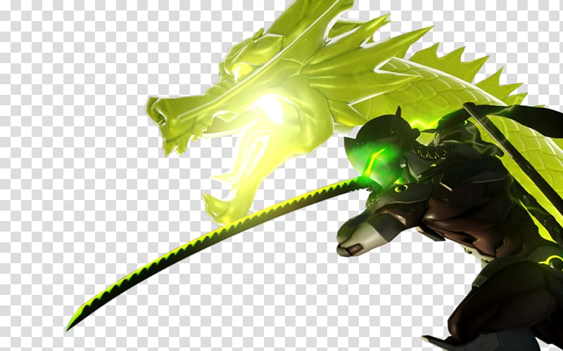 green dragon illustration, Overwatch Fortnite Battle Royale Genji: Dawn of the Samurai Video game Hanzo, overwatch transparent background PNG clipart