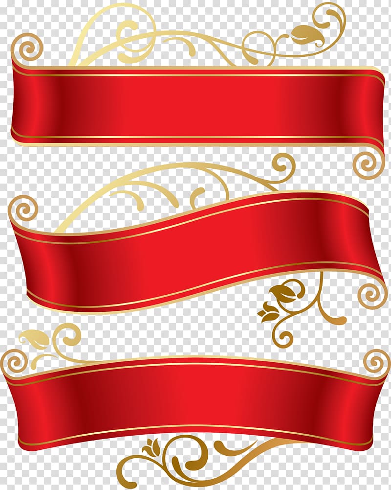 red labels , Ribbon Banner Art, ribbon transparent background PNG clipart