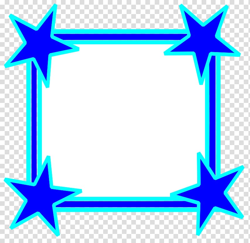 Blue Star , Star Frame transparent background PNG clipart