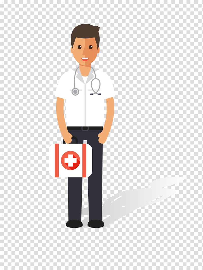 Nursing Physician Patient, cartoon male doctor material transparent background PNG clipart