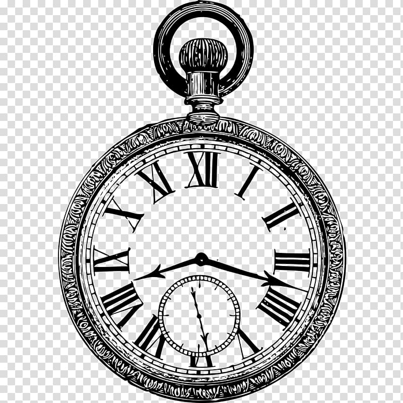 Pocket watch Drawing Antique, wonderland transparent background PNG clipart