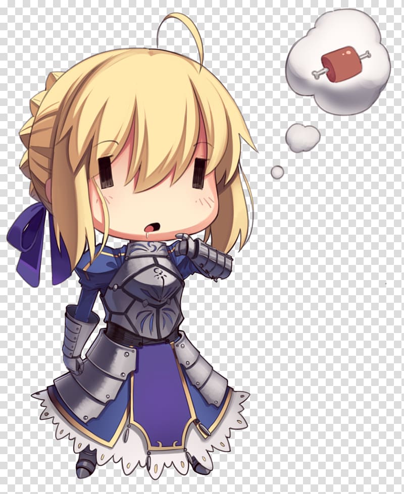 Fate/stay night Saber Anime Mangaka Chibi, Anime transparent background PNG clipart