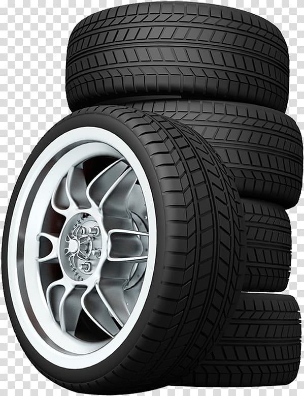 chrome-colored wheels and tires, Car Discount Tire Wheel Motor Vehicle Service, Car tires transparent background PNG clipart