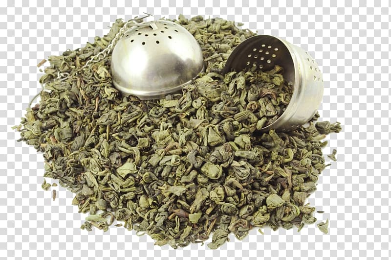 Green tea Oolong Chun Mee Tieguanyin, A pile of green tea transparent background PNG clipart