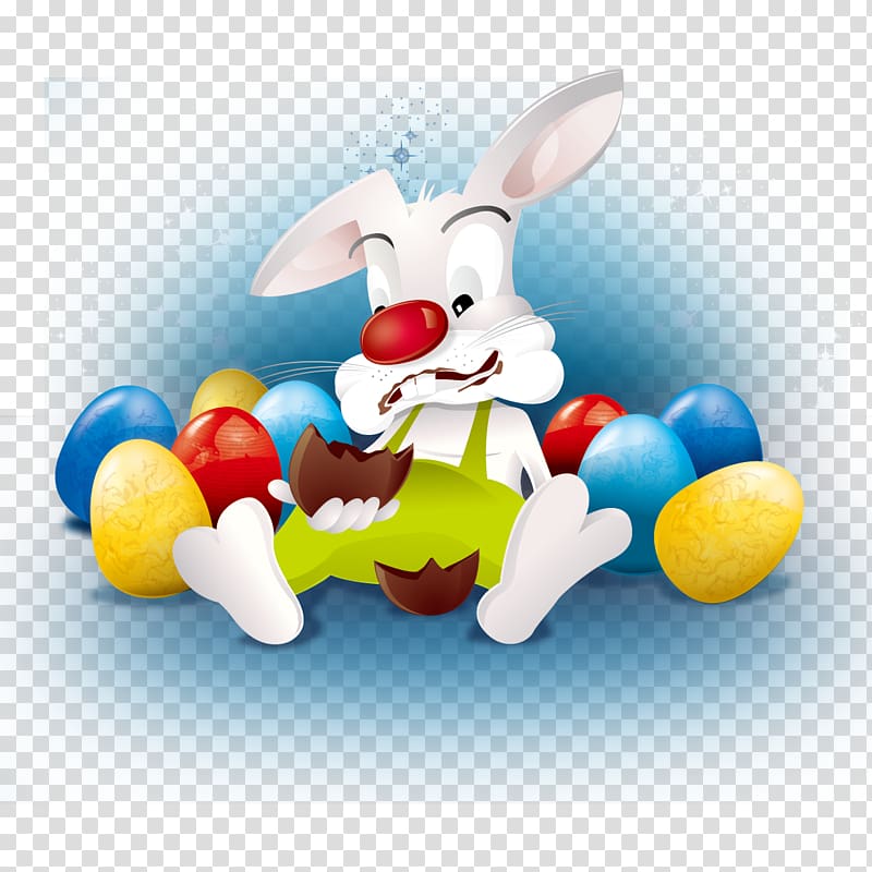 Easter egg E-card Kartka Christmas card, Bunny and eggs transparent background PNG clipart