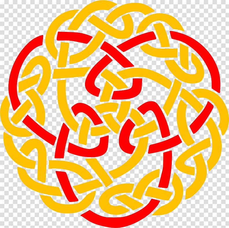 Celtic knot Color Ornament Yellow, celtic free transparent background PNG clipart