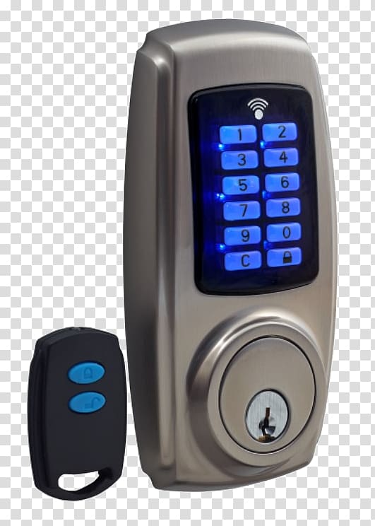 Electronic lock Dead bolt Remote keyless system, key transparent background PNG clipart