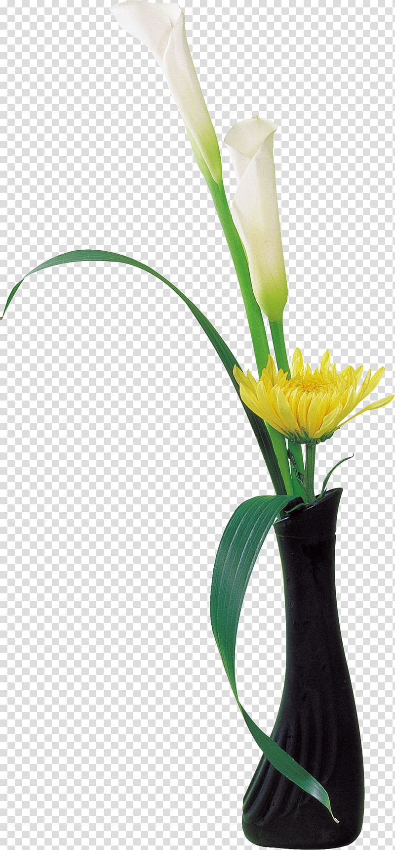 Cut flowers Vase Flower bouquet Flowerpot, chrysanthemum transparent background PNG clipart