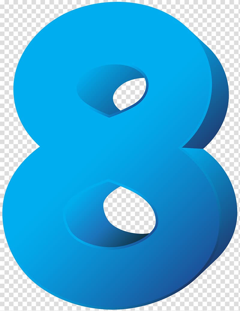 blue 8 digital , file formats Lossless compression, Blue Number Eight transparent background PNG clipart