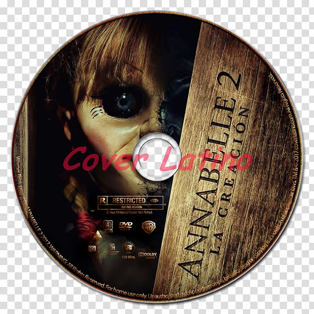 Horror Streaming media Film Annabelle DVD, Cover Cd transparent background PNG clipart