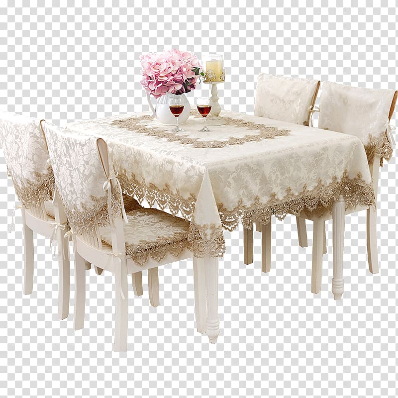 Tablecloth Lace Embroidery Textile, table transparent background PNG clipart