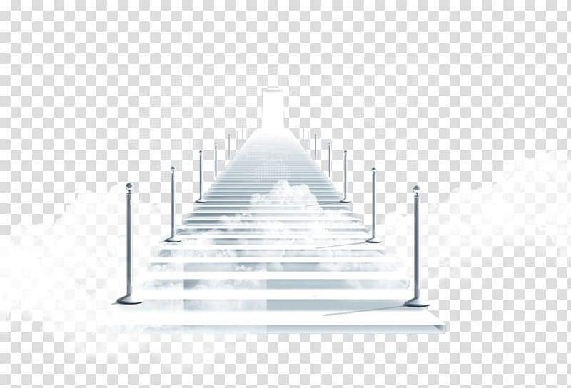 Architecture Triangle Black and white, Stairs transparent background PNG clipart
