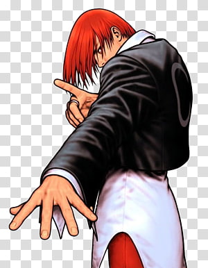 Iori Yagami KOF OL, male game character transparent background PNG