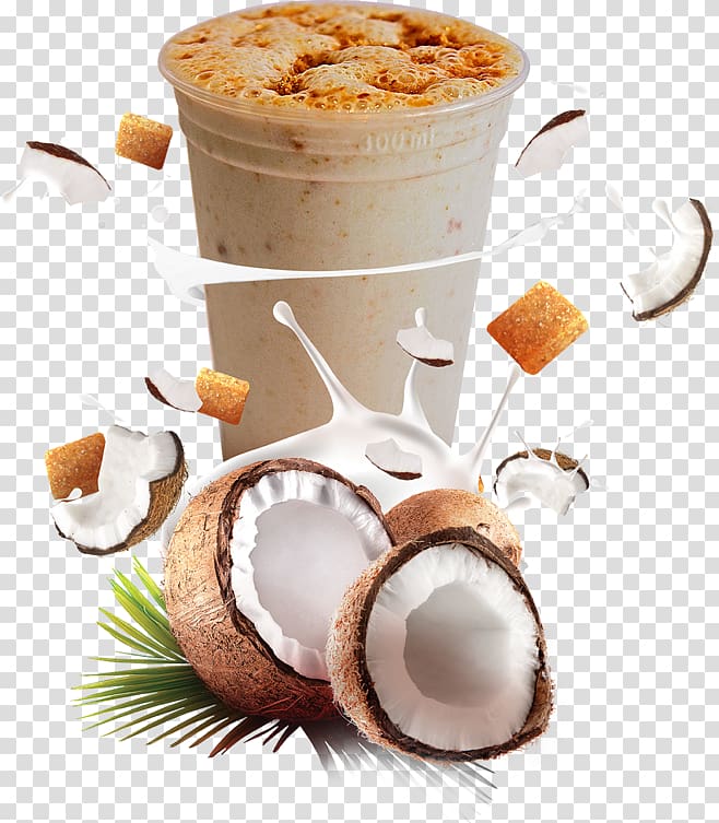 Coconut milk Frozen dessert, Milk float transparent background PNG clipart