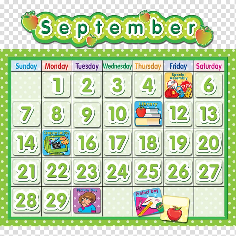 Classroom School Calendar Teacher Polka dot, school transparent background PNG clipart